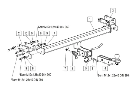 Фаркоп TowRus для Tenet T4L 2026- 269086 в Самара