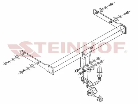 Фаркоп Steinhof для Skoda Octavia 2004-2013 S-341 в Самара