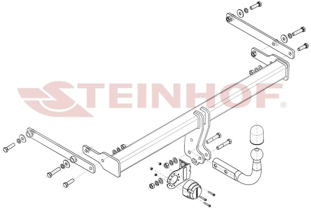 Фаркоп Steinhof для Mazda 3 (седан) 2019- Арт. M-061 M-061 в Самара