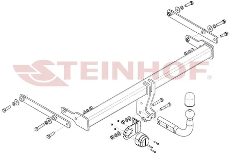 Фаркоп Steinhof для Mazda 3 (седан) 2019- Арт. M-061 M-061 в Самара