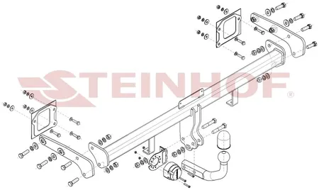 Фаркоп Steinhof для Hyundai Bayon 2021- Арт. H-225 H-225 в Самара