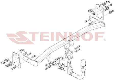 Фаркоп Steinhof для Hyundai Kona 2017-2023, (кроме N-Line и ADBlue) H-266 в Самара