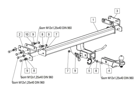 Фаркоп TowRus для Jeland J7 2026- 269086 в Самара