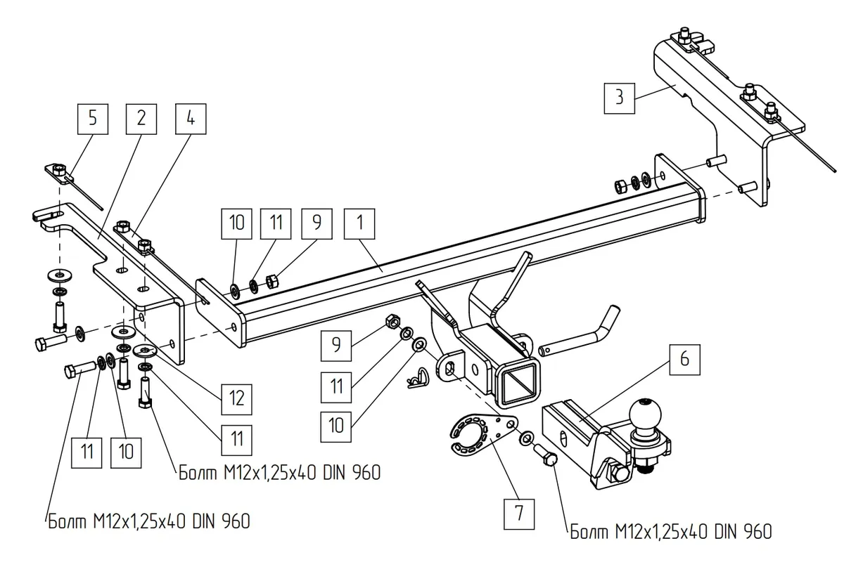 Фаркоп TowRus для Belgee X50 2023- 299413 в Самара
