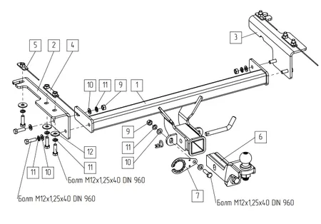 Фаркоп TowRus для Belgee X50 2023- 299413 в Самара