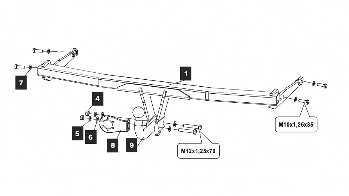 Фаркоп Baltex для Audi A3 2020- 26313612 в Самара Фаркоп Baltex для Audi A3 2020- 26313612 в Самара