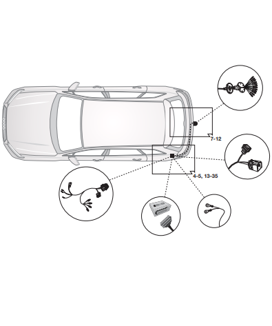 Электрика фаркопа Brink (13 pin) для Audi Q5 2017- 701514 в 