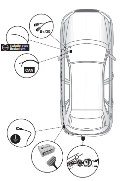 Электрика фаркопа Hak-System (7 pin) для Skoda Fabia 2015- 12500601 в 