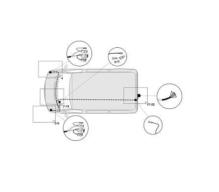 Электрика фаркопа Hak-System (13 pin) для Volkswagen LT 1996-2006 26500504 в 