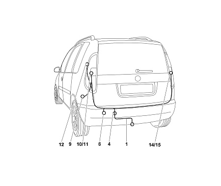 Электрика фаркопа Westfalia (7 pin) для Skoda Roomster 2006-2015 317400300107 в 