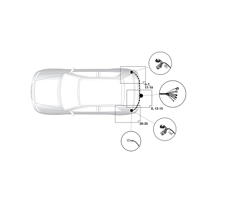 Электрика фаркопа Hak-System (7 pin) для Suzuki Alto 2009-2014 16500526 в 