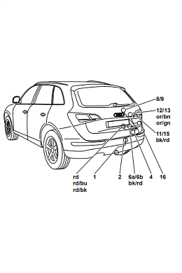 Электрика фаркопа Westfalia (7 pin) для Audi Q5 2008-2017 305216300107 в 