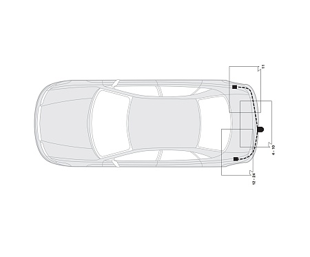 Электрика фаркопа Hak-System (7 pin) для Skoda Fabia 2000-2007 16220502 в 