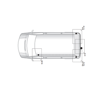 Электрика фаркопа Hak-System (13 pin) для Opel Movano 2003-2006 21500508 в 