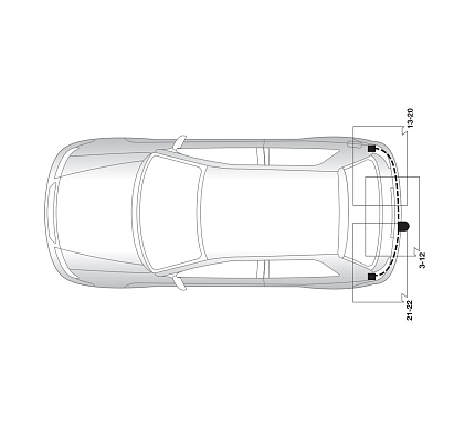 Электрика фаркопа Hak-System (7 pin) для Volkswagen Polo 2005-2009 16270513 в 