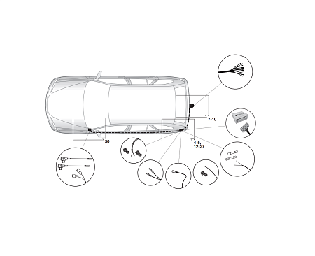 Электрика фаркопа Hak-System (13 pin) для Mazda 6 2018- 21120525 в 