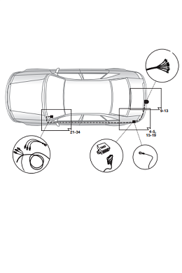 Электрика фаркопа Hak-System (13 pin) для Volkswagen Jetta 2005-2010 21500559 в 