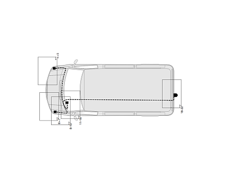 Электрика фаркопа Hak-System (7 pin) для Volkswagen LT2 1996-2006 16500500 в 