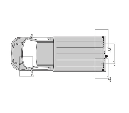 Электрика фаркопа Hak-System (13 pin) для Volkswagen Caravelle T5 2003-2009 21270513 в 