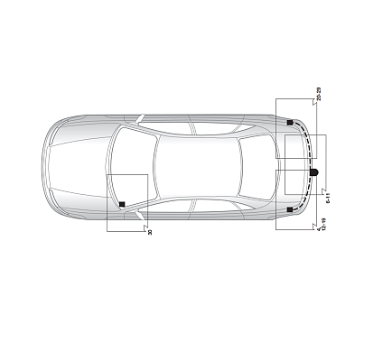 Электрика фаркопа Hak-System (7 pin) для Renault Laguna 2001-2007 16180514 в 