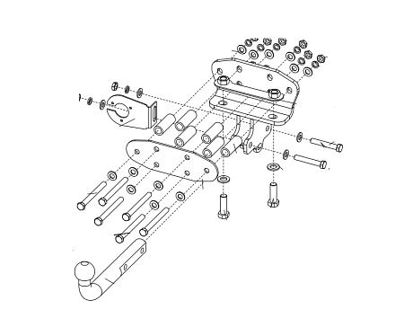 Фаркоп Baltex для Lexus LX 2007-2021 24199412 в 