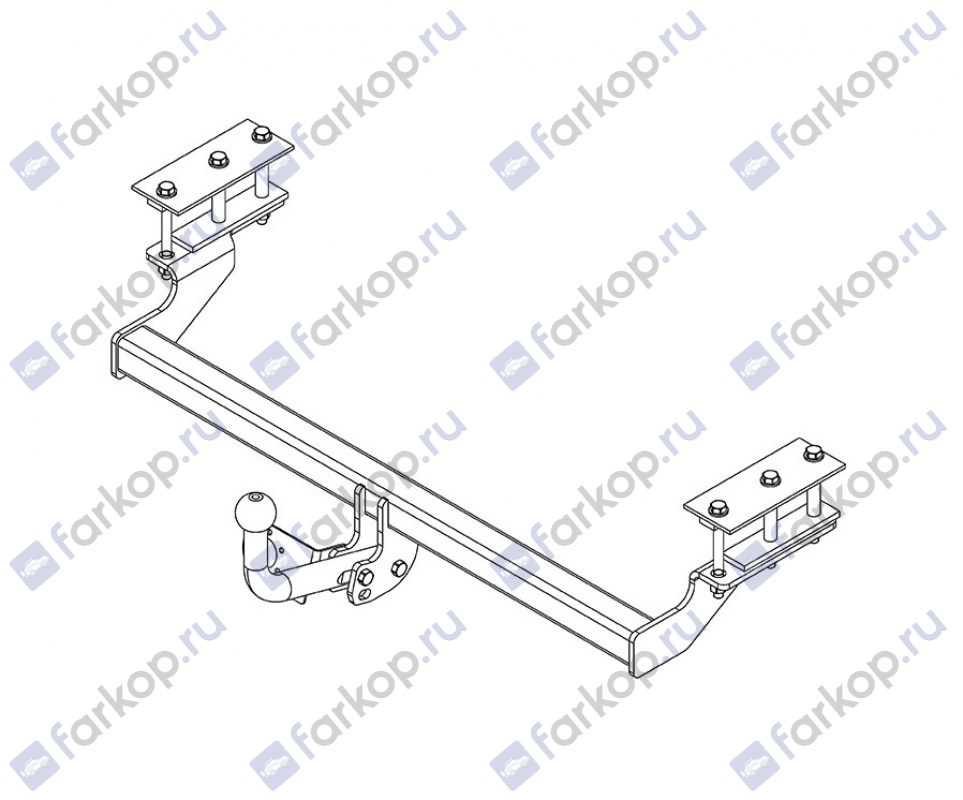 Фаркоп AvtoS для Chevrolet Lacetti (седан) 2004-2012 DW 07 в 