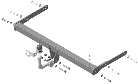 Фаркоп Motodor для Skoda Kodiaq 2016- 92711-A в 