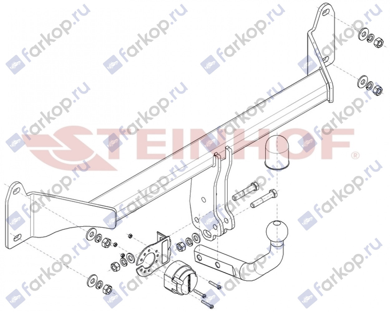 Фаркоп Steinhof для BMW 2 серия 2019- B-096 в 