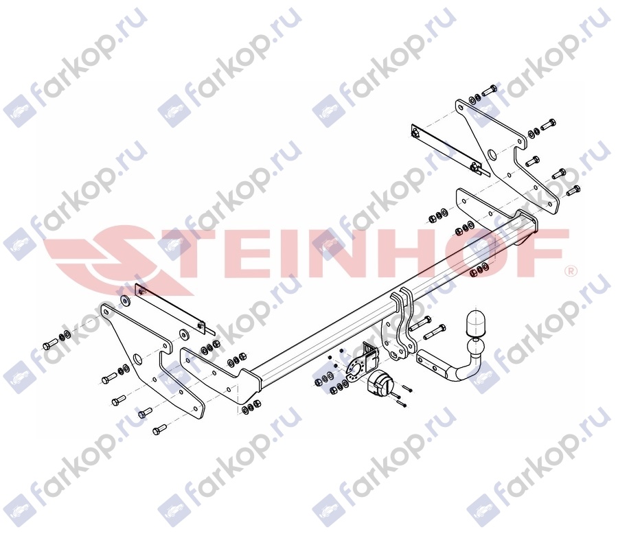 Фаркоп Steinhof для Renault Scenic 2016-2020 R-116 в 