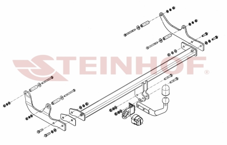 Фаркоп Steinhof для Renault Fluence (4D) 2010-2017 R-039 в 