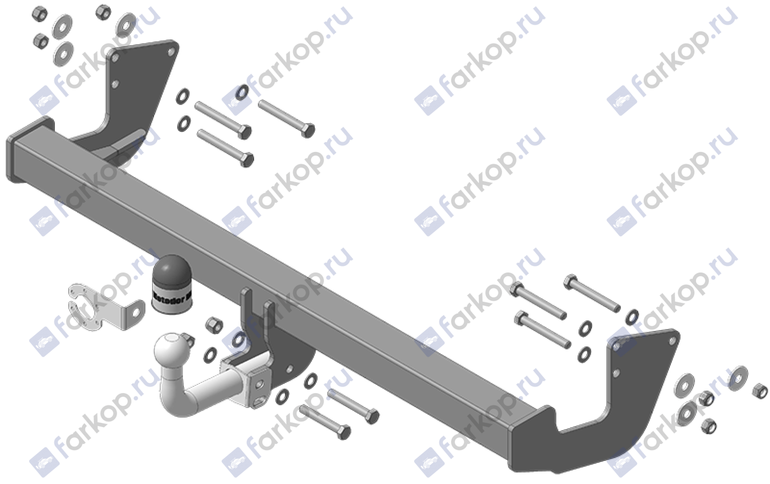 Фаркоп Motodor для Mercedes Viano 2003-2014 91204-A в 