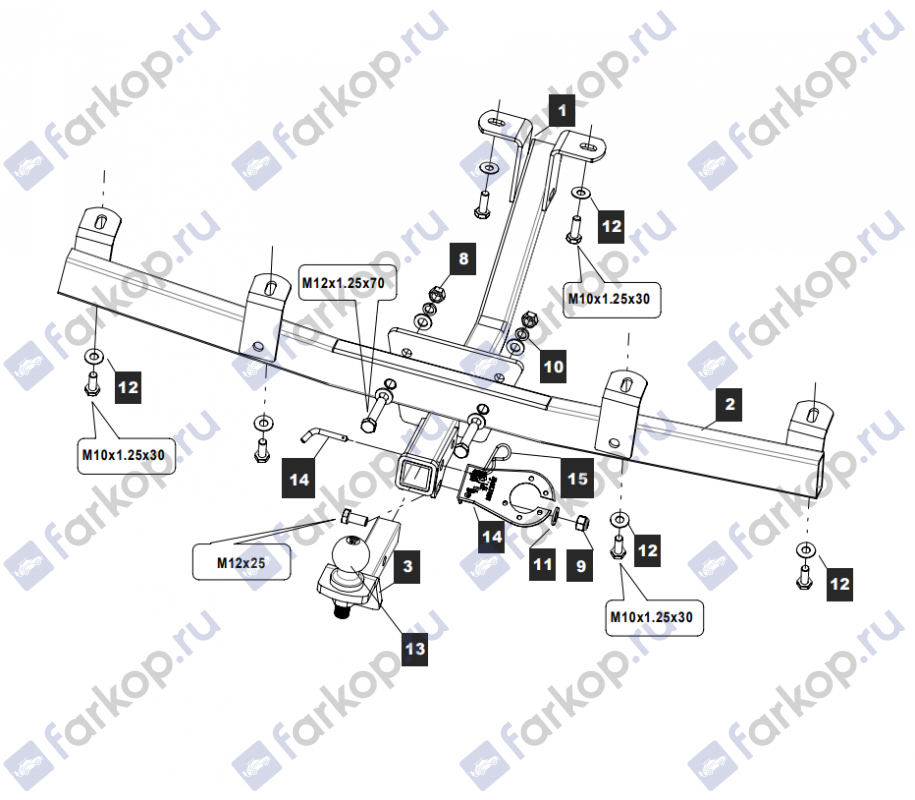 Фаркоп Baltex для Lada Niva Travel 2021- 27258232 в 