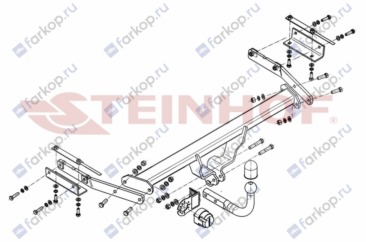 Фаркоп Steinhof для Nissan Juke (2WD) 2010- N-020 в 