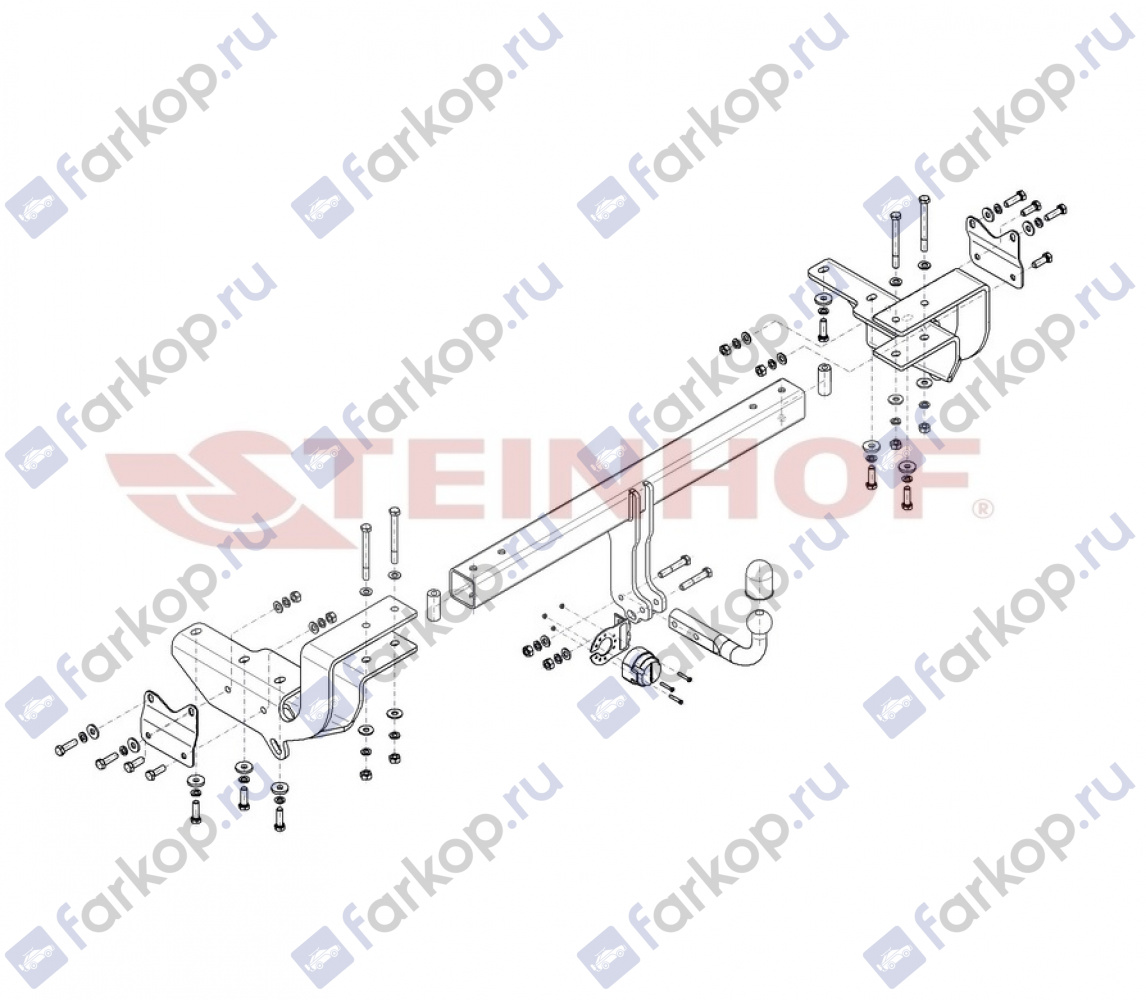 Фаркоп Steinhof для Lexus RX 450h 2019- L-171 в 