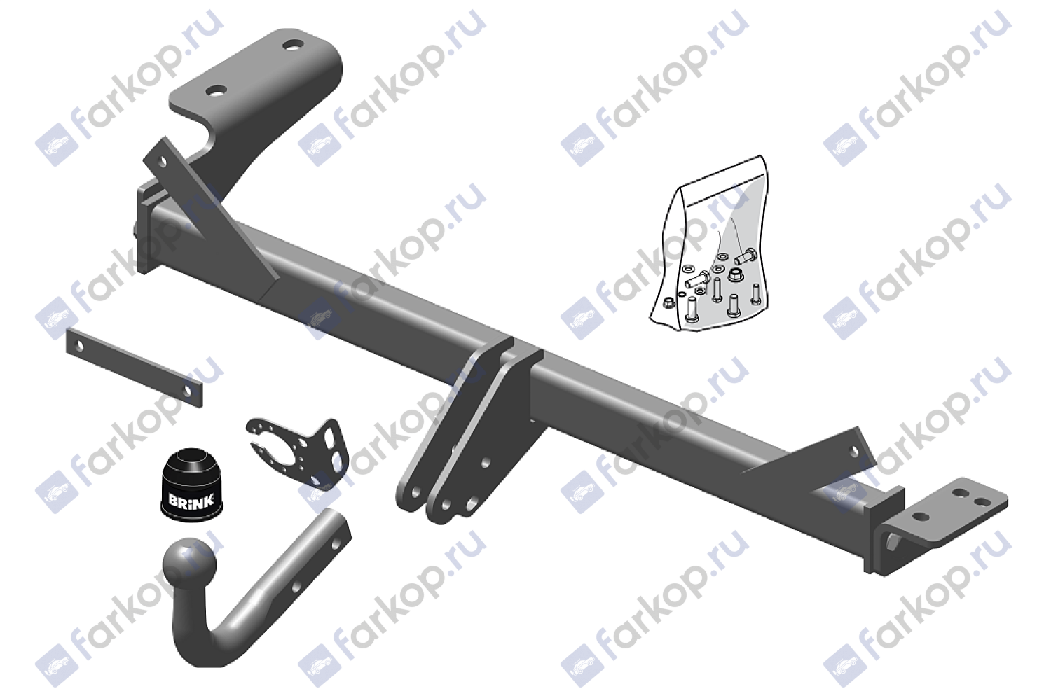 Фаркоп Brink для Land Rover Evoque 2011-2014 547600 в 