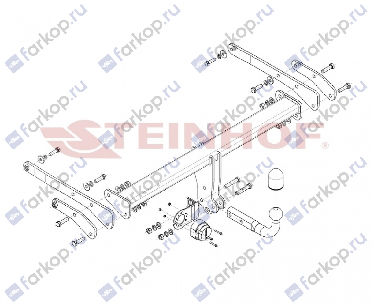 Фаркоп Steinhof для Audi Q5 2017- A-111 в 