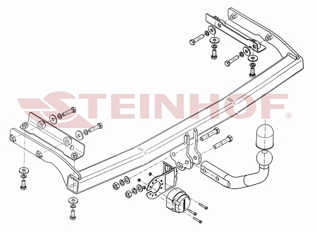 Фаркоп Steinhof для Nissan Note 2006-2013 N-065 в 