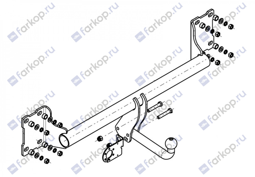 Фаркоп AvtoS для BMW X5 2007-2013 BM 02 в 