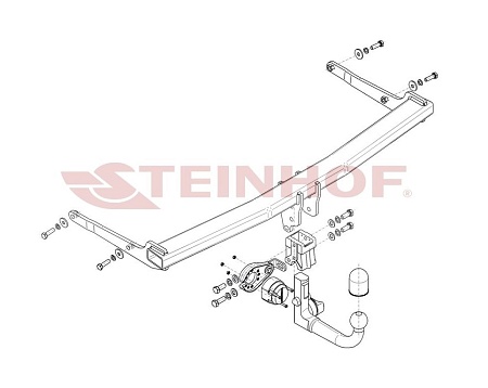 Фаркоп Steinhof для Skoda Karoq 2018- S-294 в 