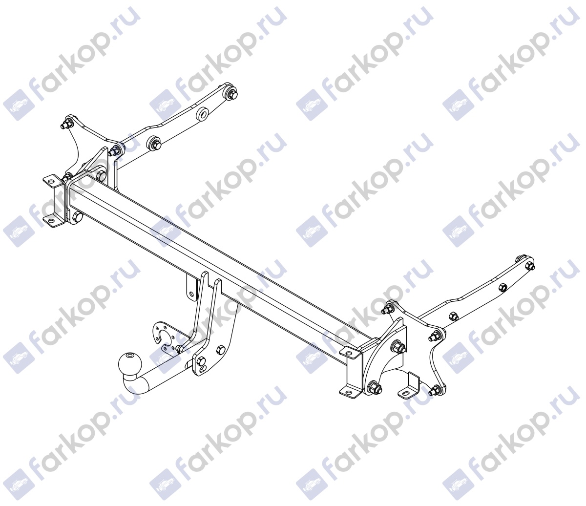 Фаркоп AvtoS для Mercedes GL-class 2006-2012 MB 07 в 