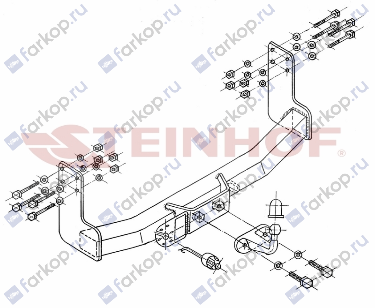 Фаркоп Steinhof для Mercedes Sprinter 1995-2006 M-221 в 